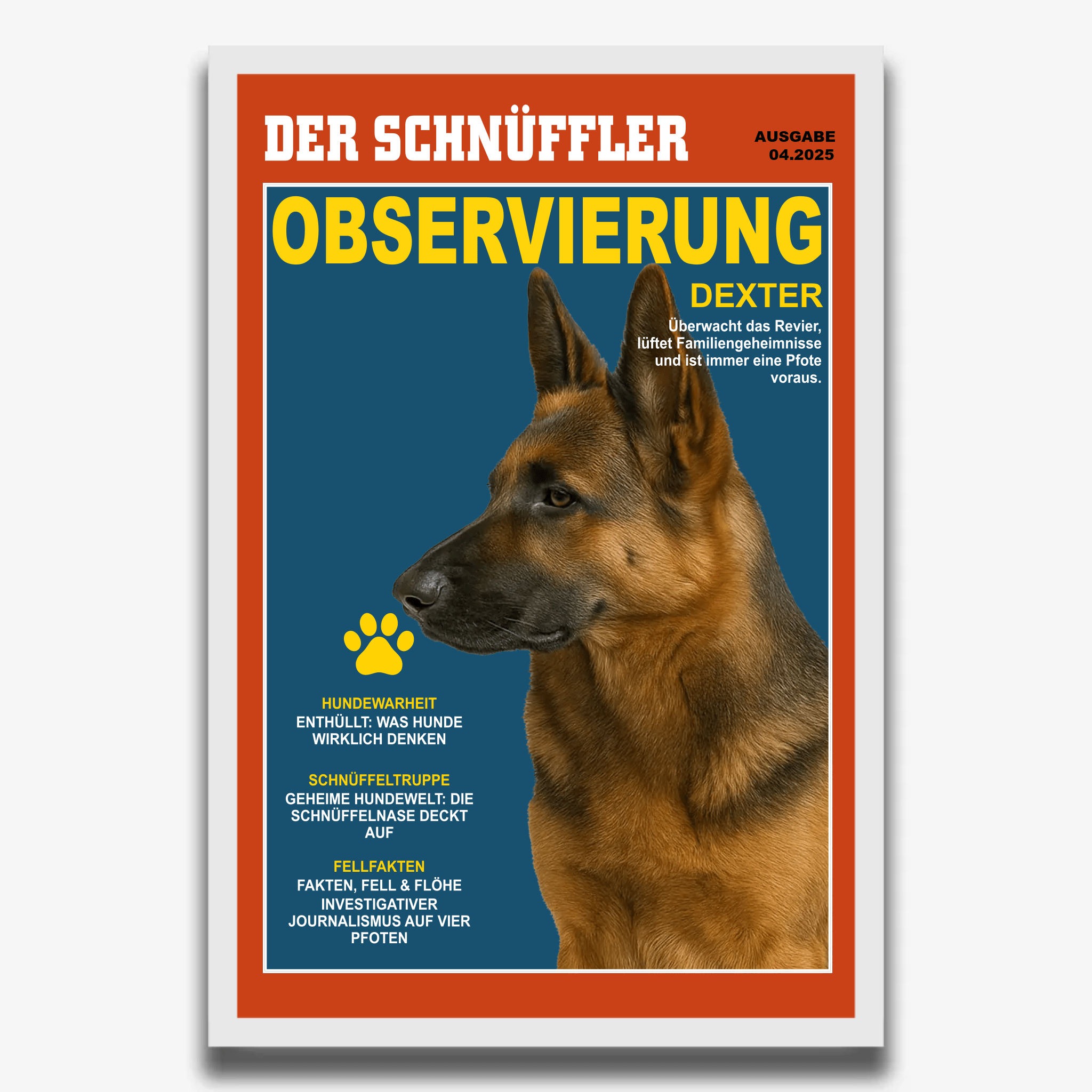 "DER SCHNÜFFLER" Poster für Hunde - PetWorld