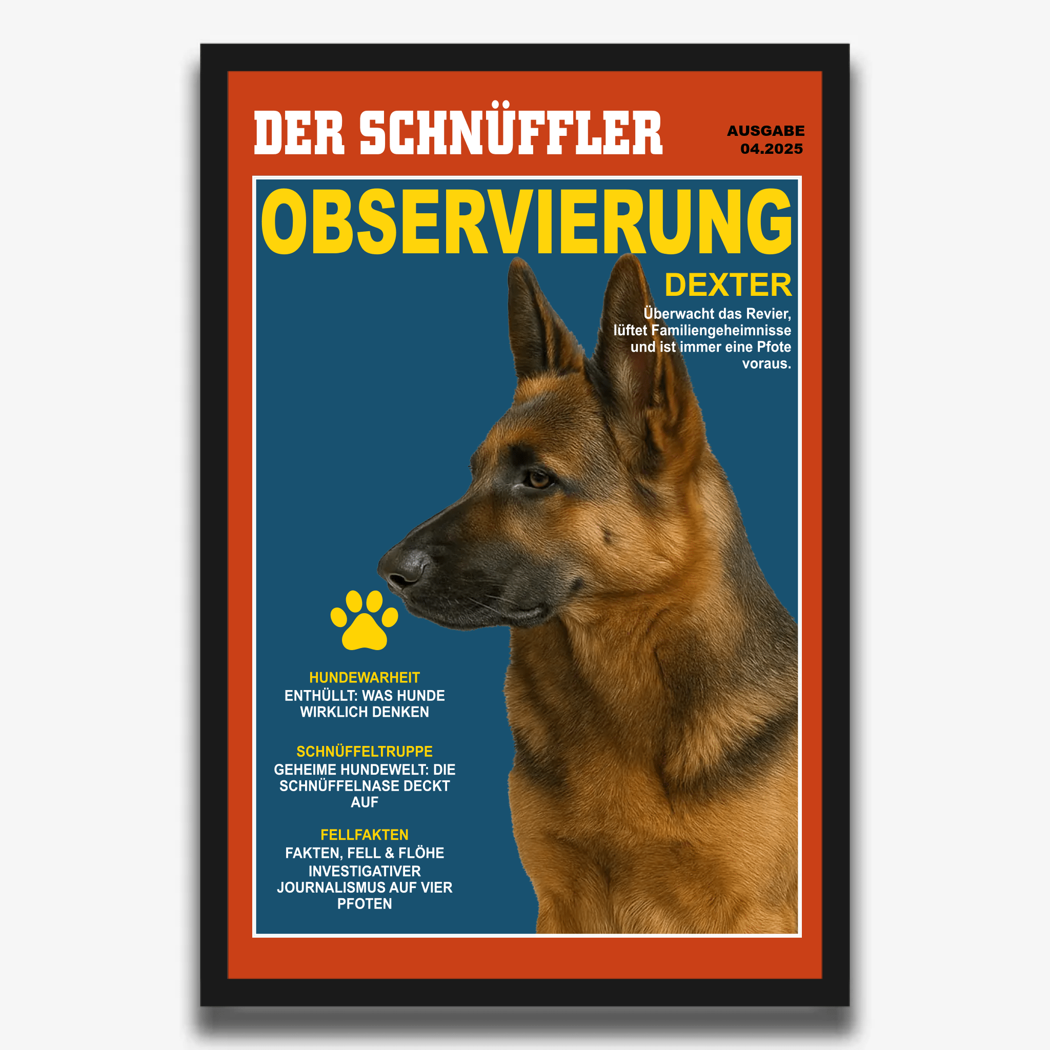"DER SCHNÜFFLER" Poster für Hunde - PetWorld