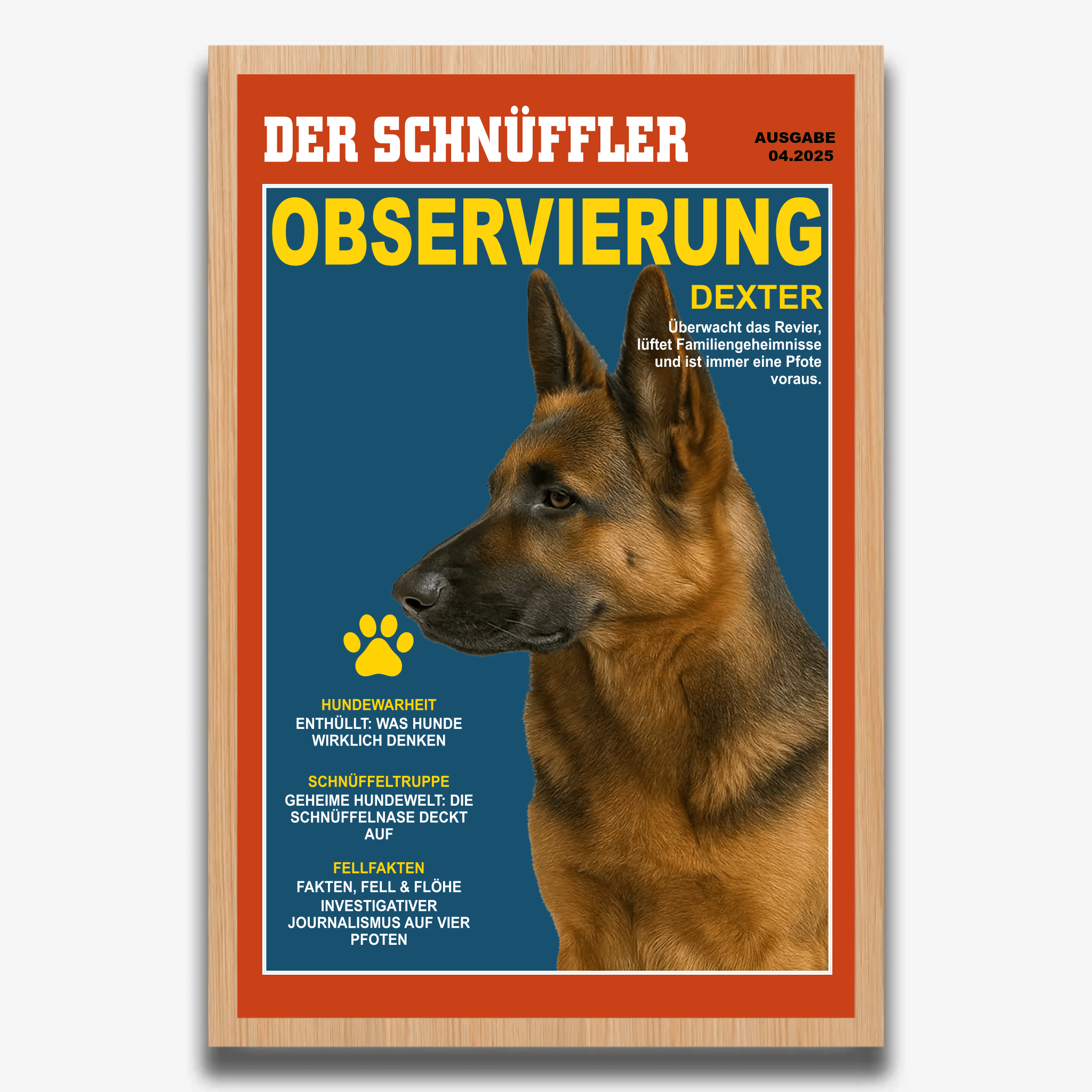 "DER SCHNÜFFLER" Poster für Hunde - PetWorld