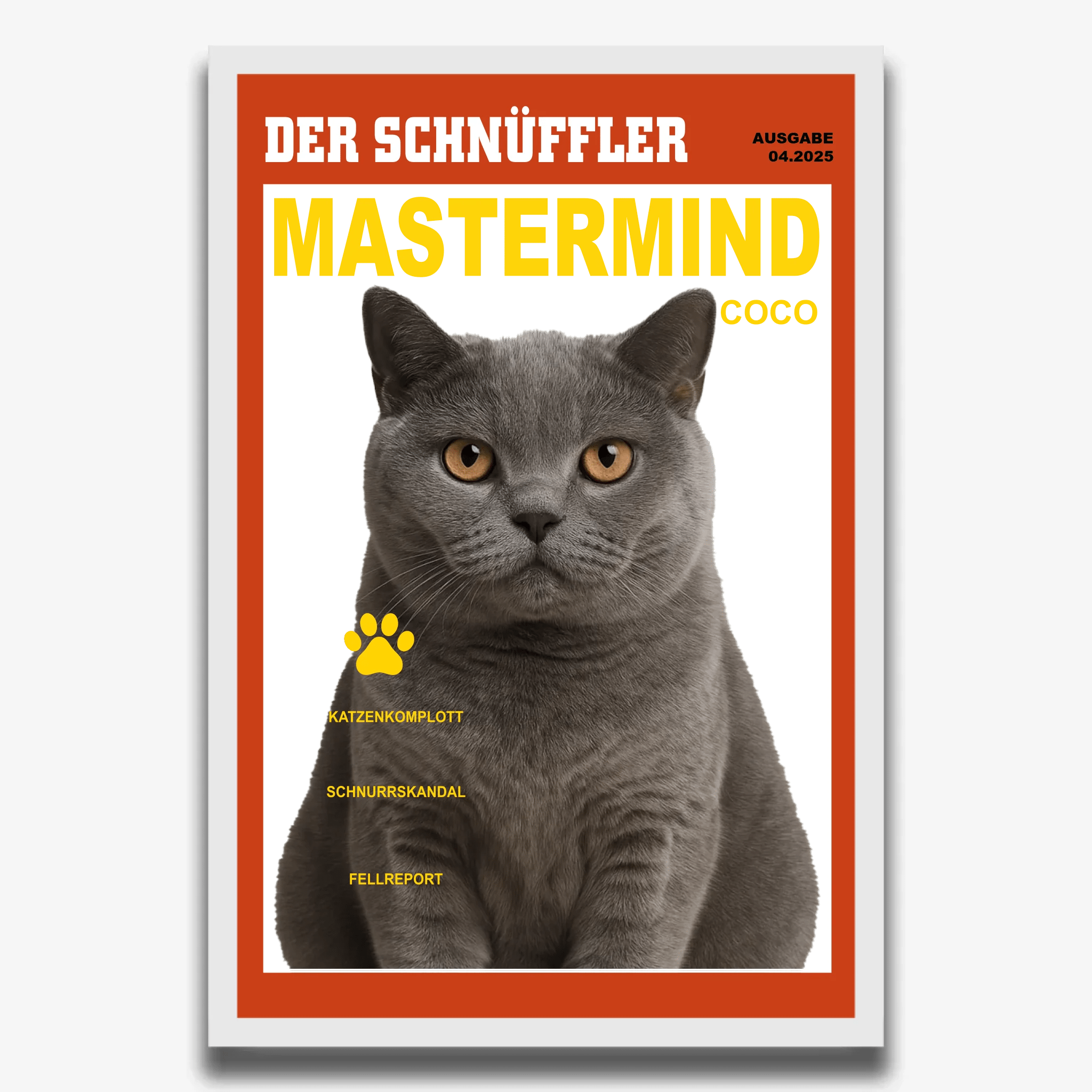 "DER SCHNÜFFLER" Poster für Katzen - PetWorld