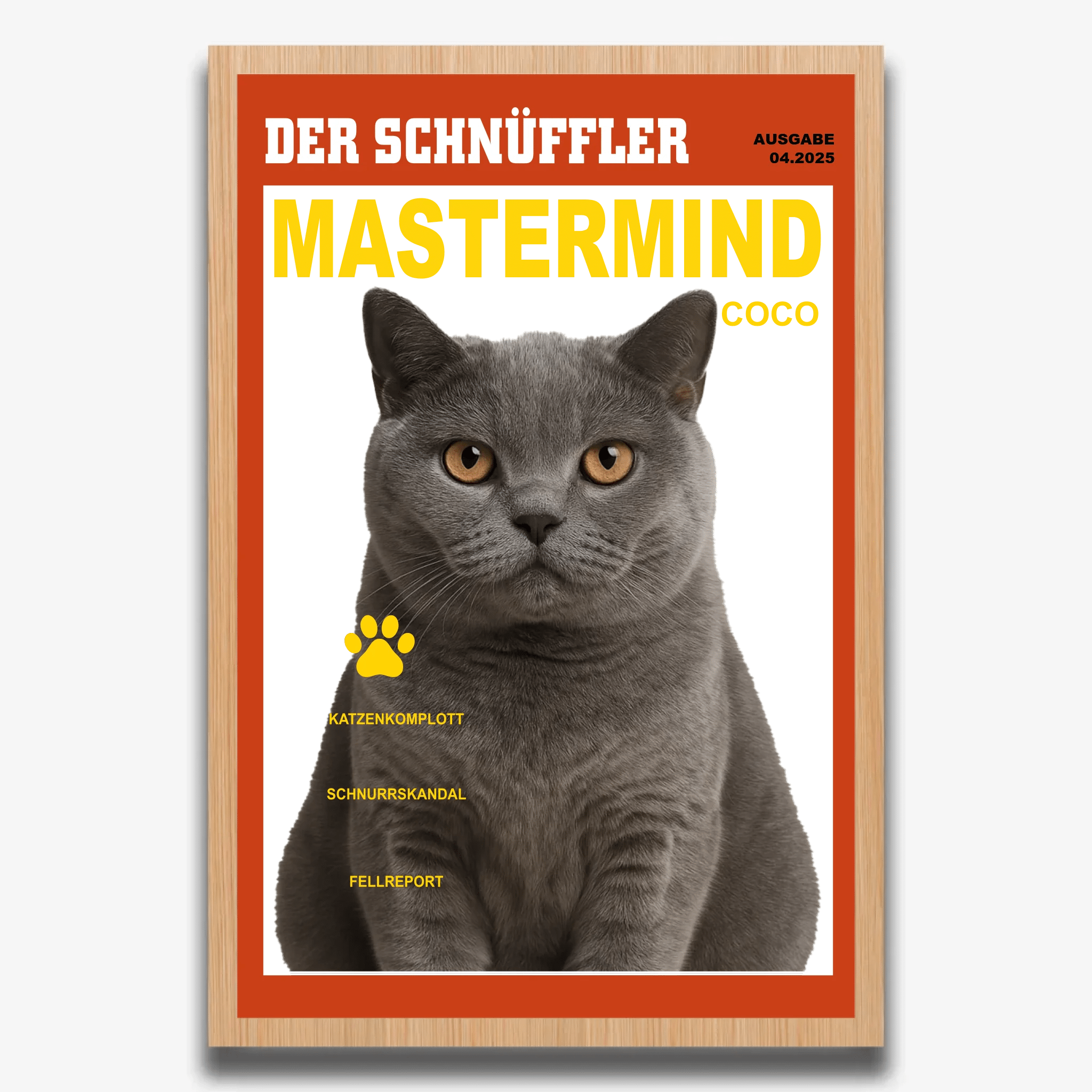 "DER SCHNÜFFLER" Poster für Katzen - PetWorld