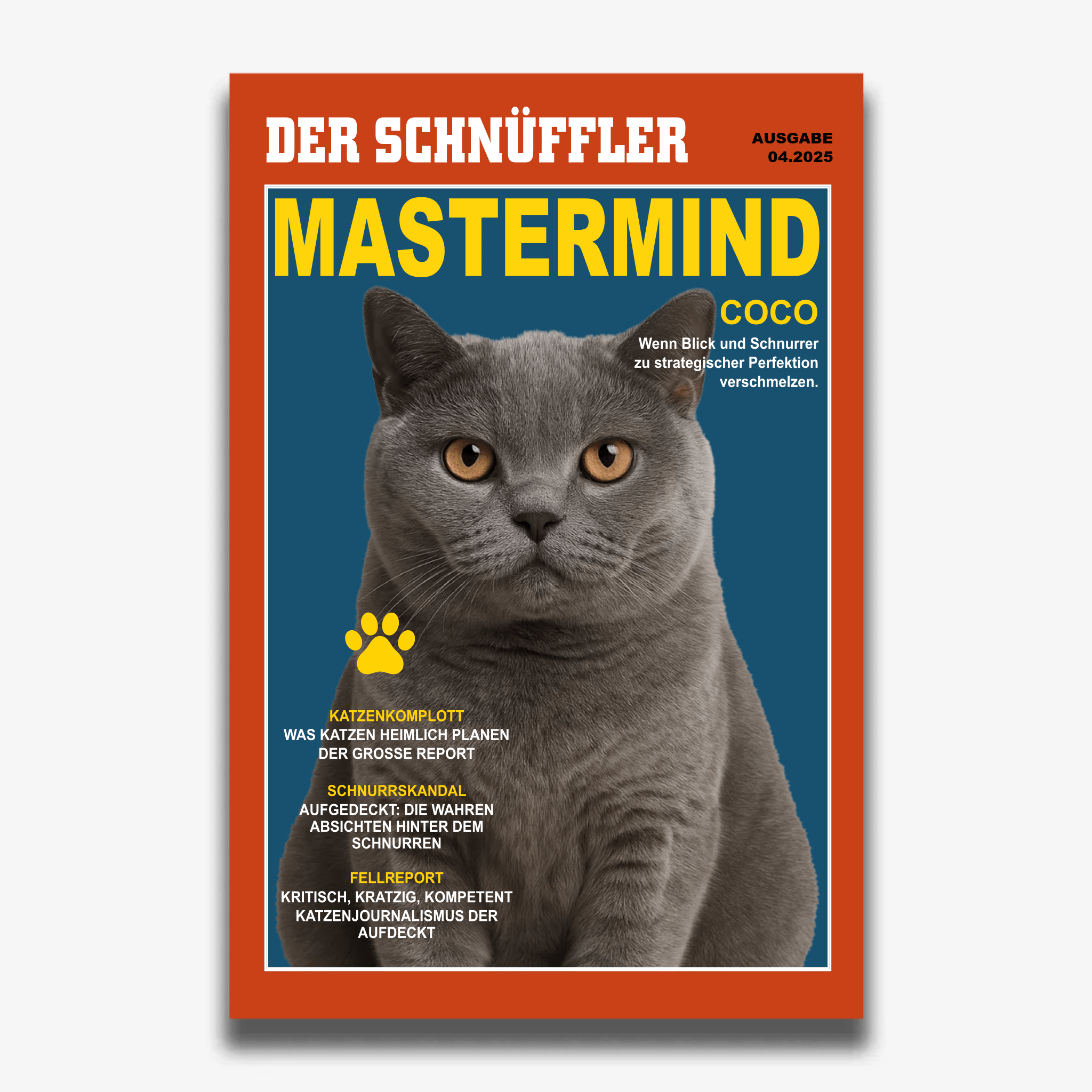 "DER SCHNÜFFLER" Poster für Katzen - PetWorld