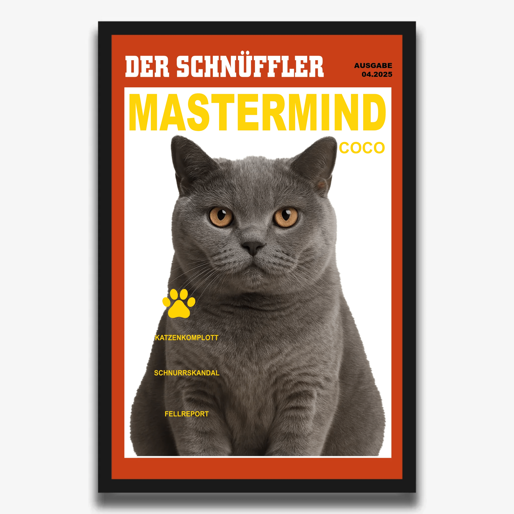 "DER SCHNÜFFLER" Poster für Katzen - PetWorld