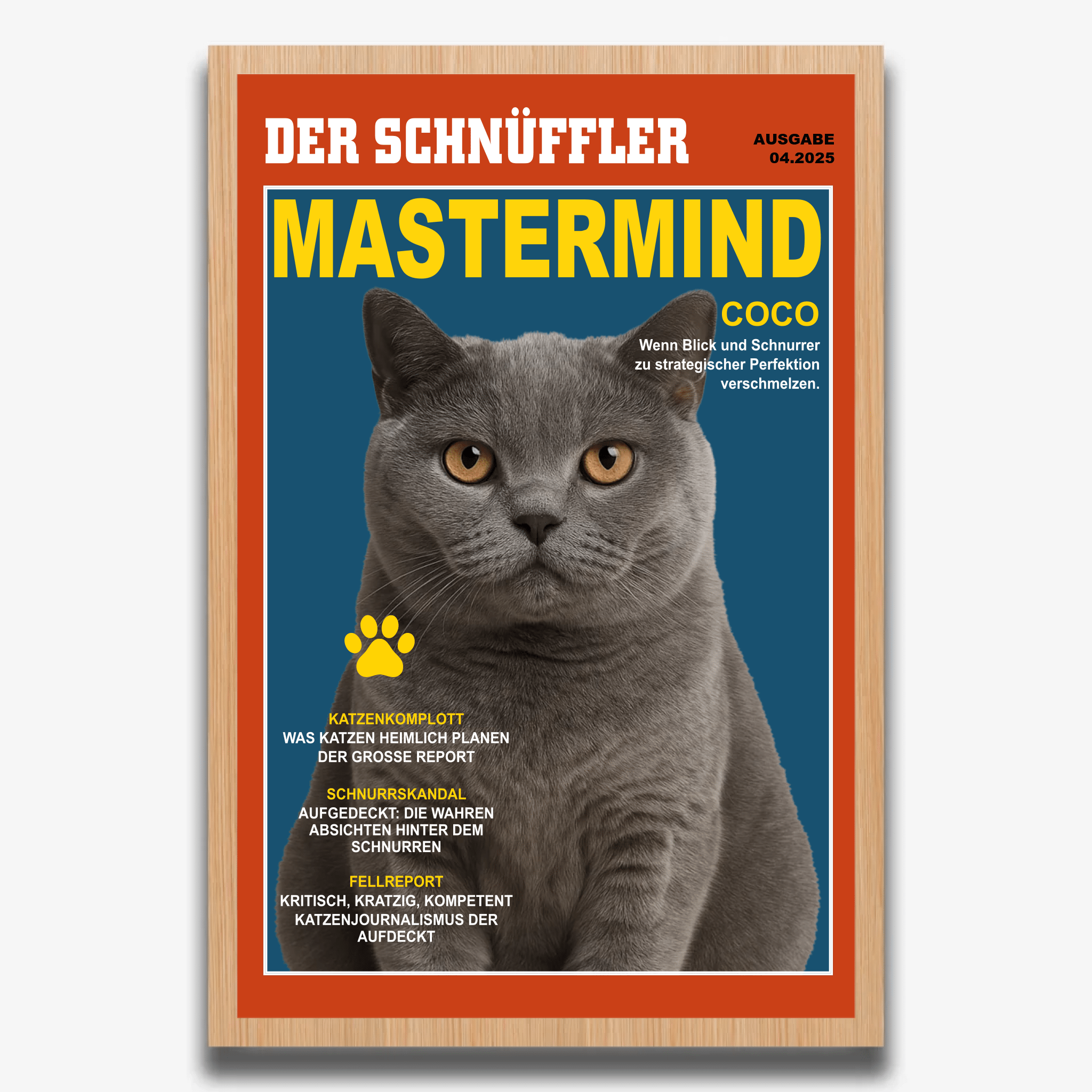 "DER SCHNÜFFLER" Poster für Katzen - PetWorld