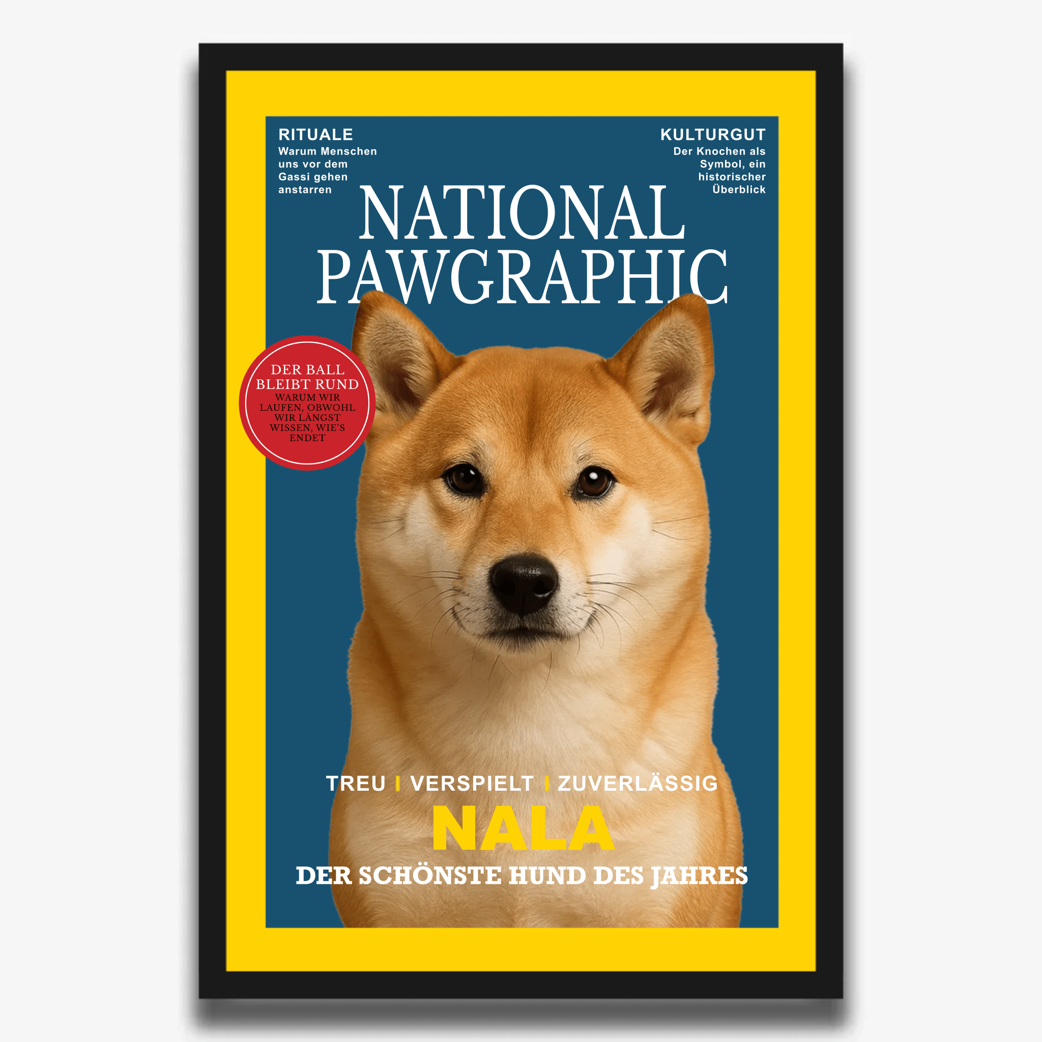 "NATIONAL PAWGRAPHIC" Poster für Hunde - PetWorld