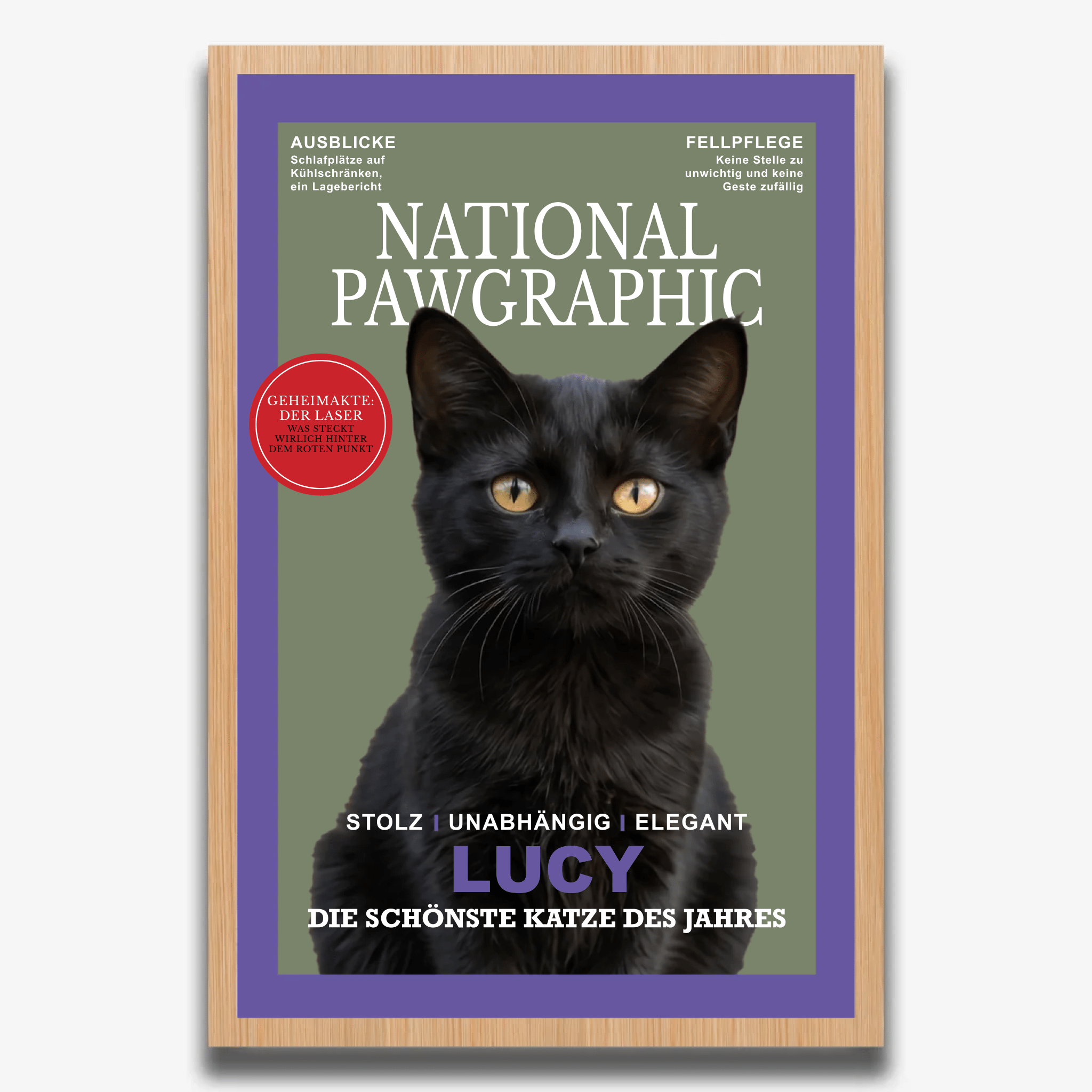 "NATIONAL PAWGRAPHIC" Poster für Katzen - PetWorld