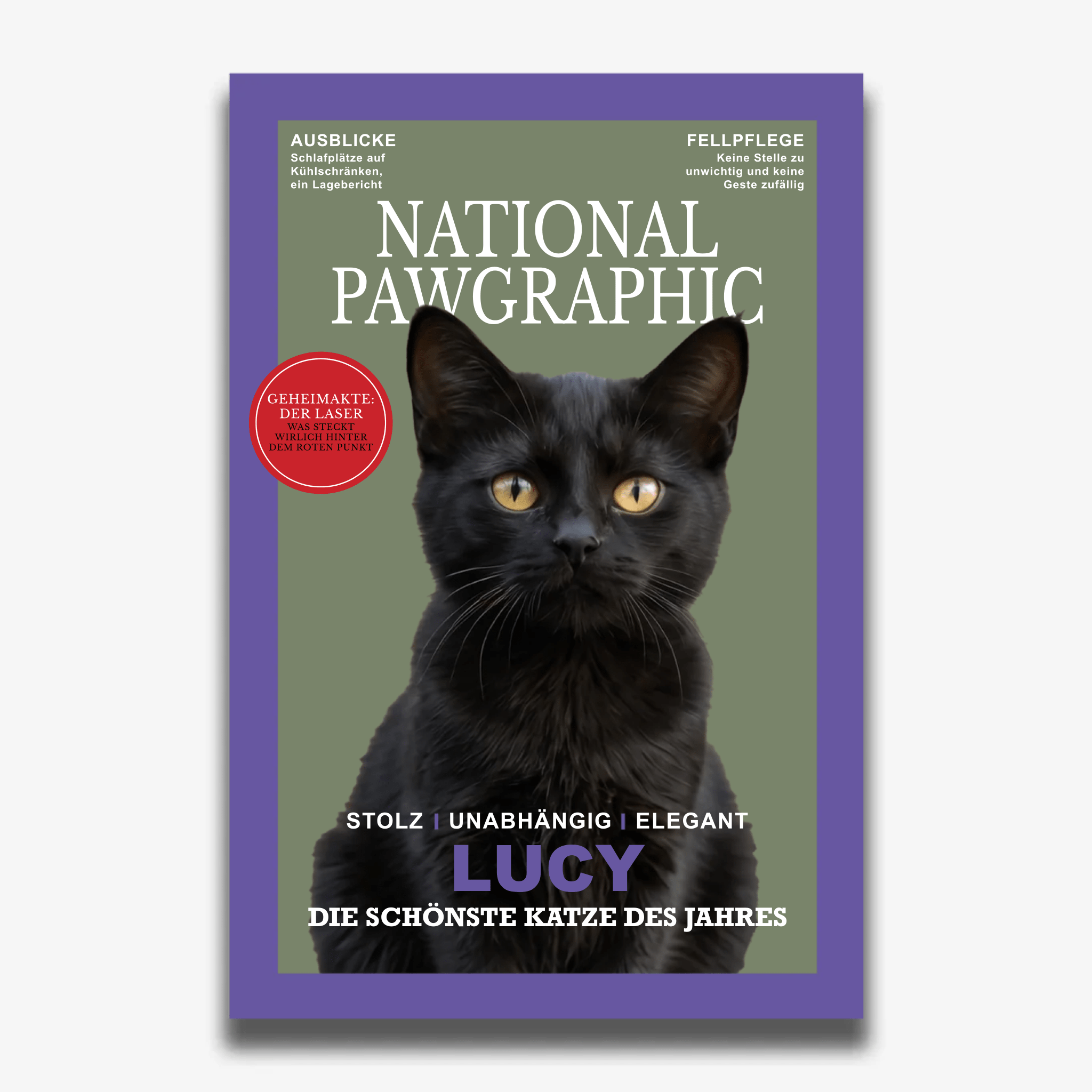 "NATIONAL PAWGRAPHIC" Poster für Katzen - PetWorld