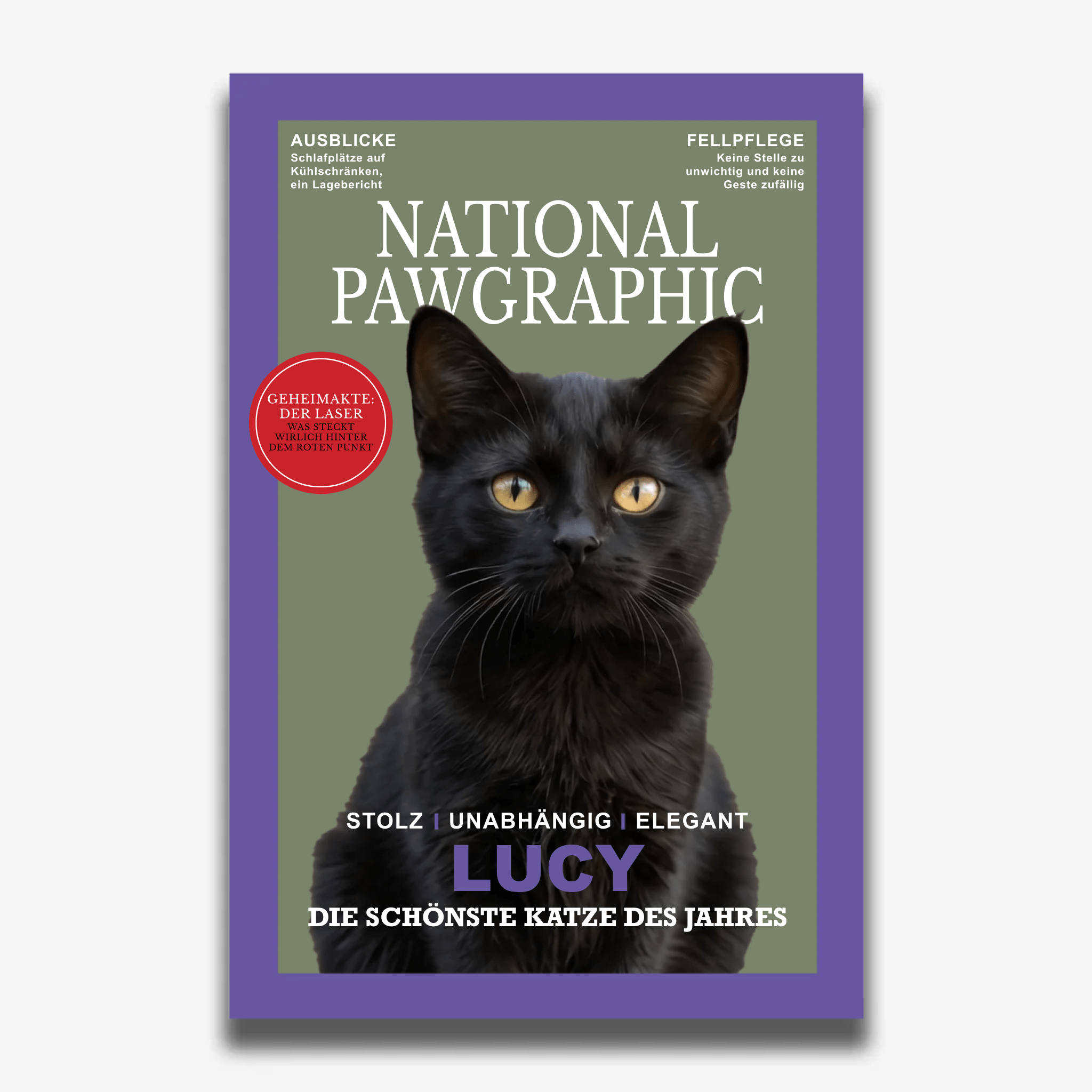 "NATIONAL PAWGRAPHIC" Poster für Katzen - PetWorld