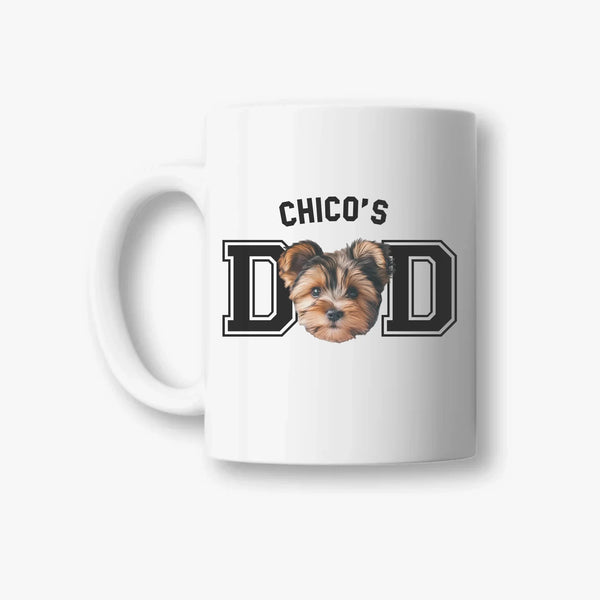 Tasse „Dad“ – für Hunde- und Katzenpapas mit Foto