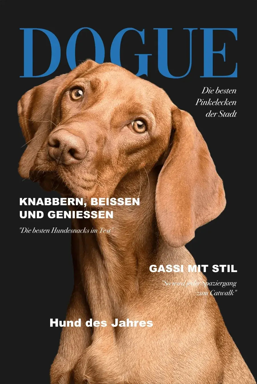 DOGUE-Cover mit deinem Namen